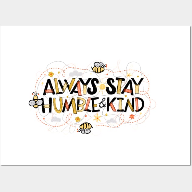 Funny bee quote Wall Art by linasemenova